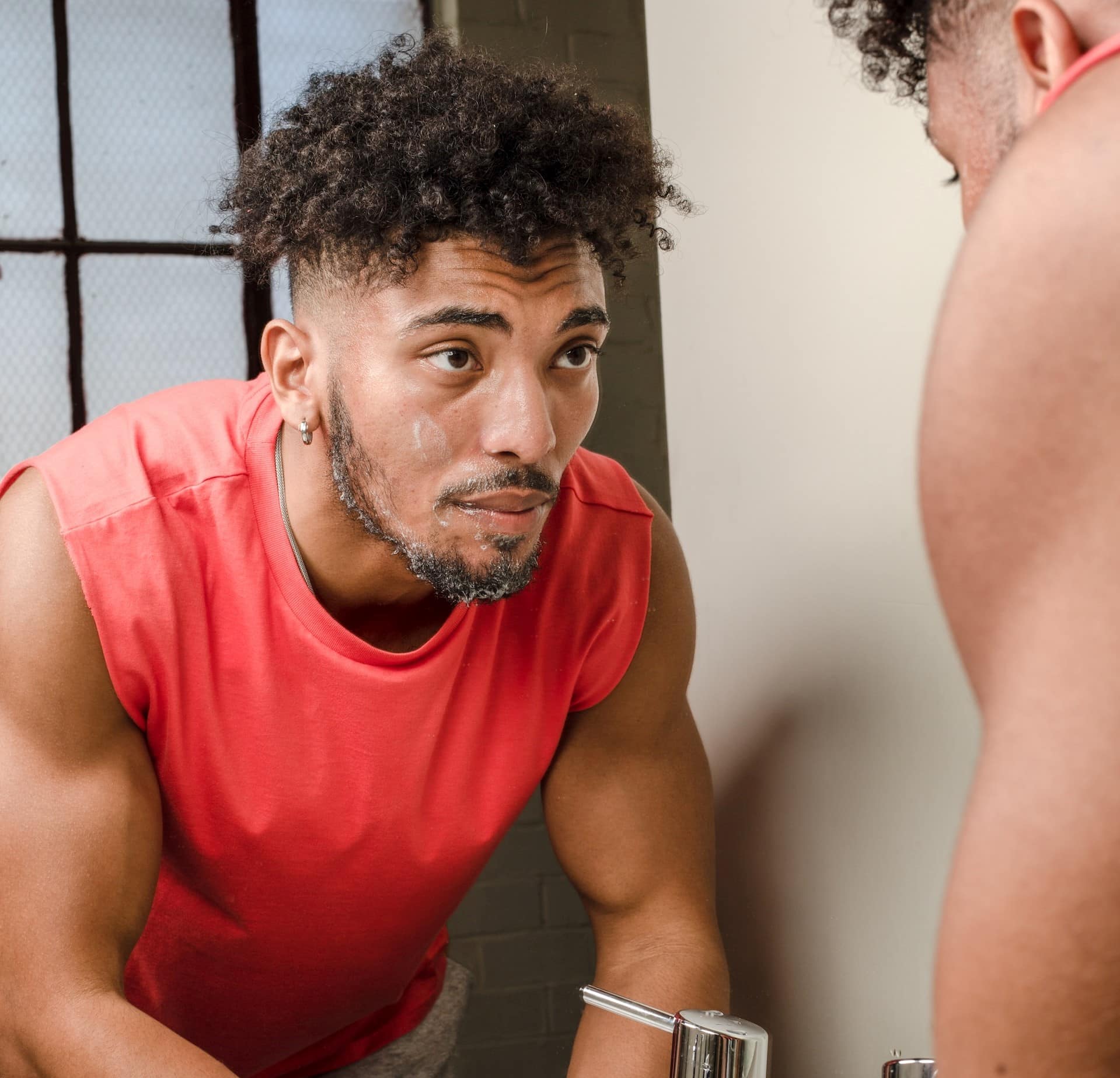 Men’s facial care. First: cleansing